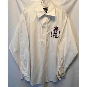 Toffs England 1930-50s Retro Football Shirt Large Heavyweight Cotton Three Lions